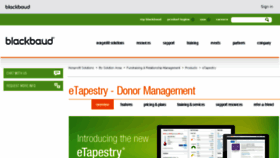 What Etapestry.com website looked like in 2018 (6 years ago)