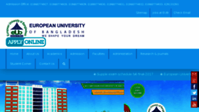 What Eub.edu.bd website looked like in 2018 (6 years ago)