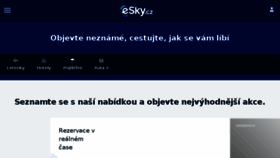 What Esky.cz website looked like in 2018 (6 years ago)
