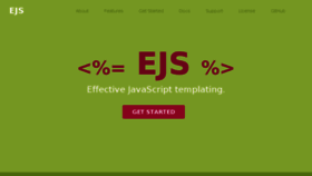 What Ejs.co website looked like in 2018 (6 years ago)