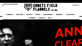 What Ebbets.com website looked like in 2018 (6 years ago)