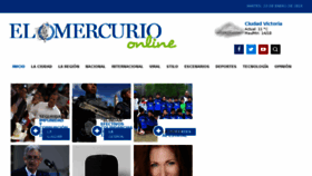 What Elmercurio.com.mx website looked like in 2018 (6 years ago)