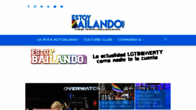 What Estoybailando.com website looked like in 2018 (6 years ago)