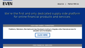 What Evenfinancial.com website looked like in 2018 (6 years ago)