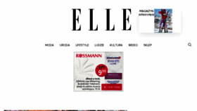 What Elle.pl website looked like in 2018 (6 years ago)