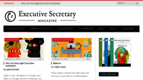 What Executivesecretary.com website looked like in 2018 (6 years ago)