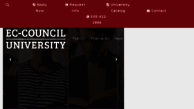 What Eccu.edu website looked like in 2018 (6 years ago)