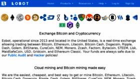 What Eobot.com website looked like in 2018 (6 years ago)