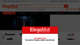 What Elegomall.com website looked like in 2018 (6 years ago)
