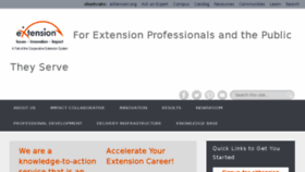 What Extension.org website looked like in 2018 (6 years ago)