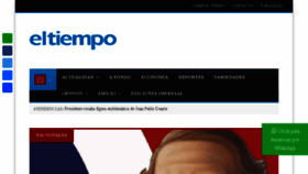 What Eltiempo.com.do website looked like in 2018 (6 years ago)