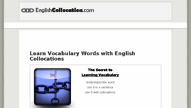What Englishcollocation.com website looked like in 2018 (6 years ago)