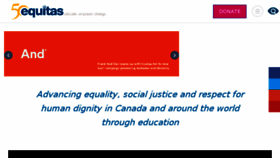 What Equitas.org website looked like in 2018 (6 years ago)
