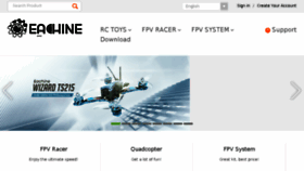 What Eachine.com website looked like in 2018 (6 years ago)