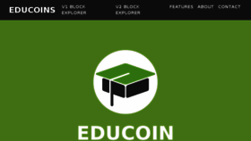 What Educoins.io website looked like in 2018 (6 years ago)
