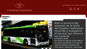 What Elpoderdelconsumidor.org website looked like in 2018 (6 years ago)