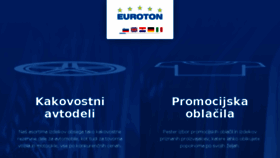 What Euroton.si website looked like in 2018 (6 years ago)