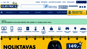 What Euronics.lv website looked like in 2018 (6 years ago)