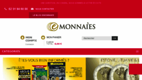 What Emonnaies.fr website looked like in 2018 (6 years ago)