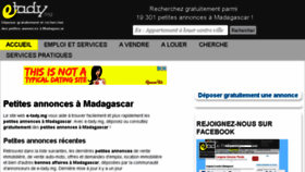 What E-tady.mg website looked like in 2018 (6 years ago)