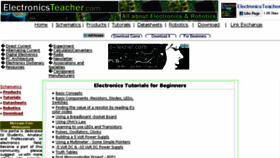 What Electronicsteacher.com website looked like in 2018 (6 years ago)