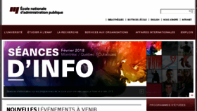 What Enap.ca website looked like in 2018 (7 years ago)