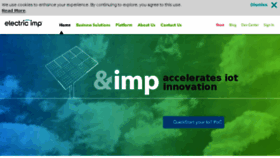 What Electricimp.com website looked like in 2018 (6 years ago)