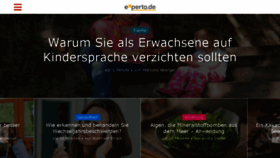 What Experto.de website looked like in 2018 (6 years ago)