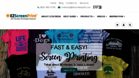 What Ezscreenprint.com website looked like in 2018 (6 years ago)