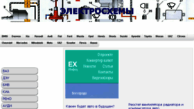 What Electroshemi.ru website looked like in 2018 (6 years ago)