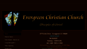 What Evergreenchristianchurch.com website looked like in 2018 (6 years ago)