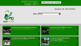 What Ecocentralparktours.com website looked like in 2018 (6 years ago)