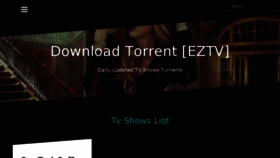 What Eztv.show website looked like in 2018 (6 years ago)