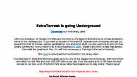 What Extratorrents.cd website looked like in 2018 (6 years ago)