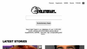 What Evolutionary.org website looked like in 2018 (6 years ago)