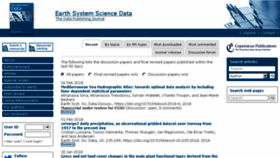 What Earth-syst-sci-data.net website looked like in 2018 (6 years ago)