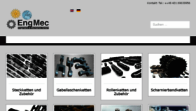 What Engmec.de website looked like in 2018 (6 years ago)