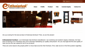 What Enthusiasteak.com website looked like in 2018 (6 years ago)