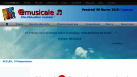 What Emusicale.fr website looked like in 2018 (6 years ago)