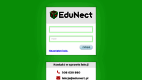 What Edunect.pl website looked like in 2018 (6 years ago)