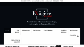 What Exagere.it website looked like in 2018 (6 years ago)