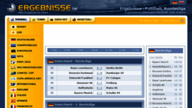 What Ergebnisse.de website looked like in 2018 (6 years ago)