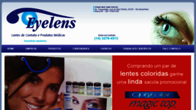 What Eyelens.com.br website looked like in 2018 (6 years ago)