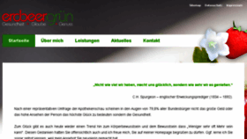 What Erdbeergruen.de website looked like in 2018 (6 years ago)
