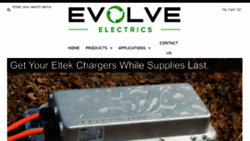 What Evolveelectrics.com website looked like in 2018 (6 years ago)