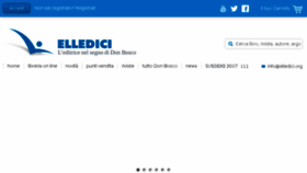 What Elledici.org website looked like in 2018 (6 years ago)