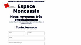 What Espacemoncassin.fr website looked like in 2018 (6 years ago)