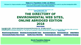 What Earthdirectory.net website looked like in 2018 (6 years ago)
