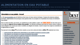 What Eauxpotables.com website looked like in 2018 (6 years ago)