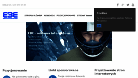 What Ebe.pl website looked like in 2018 (6 years ago)